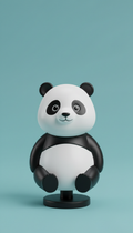 Male Panda Dashboard Figure